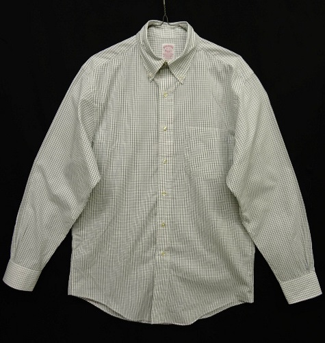 画像: 90'S BROOKS BROTHERS "ALL COTTON" BDシャツ ウインドウペーン USA製 (VINTAGE) 「L/S Shirt」 入荷しました。