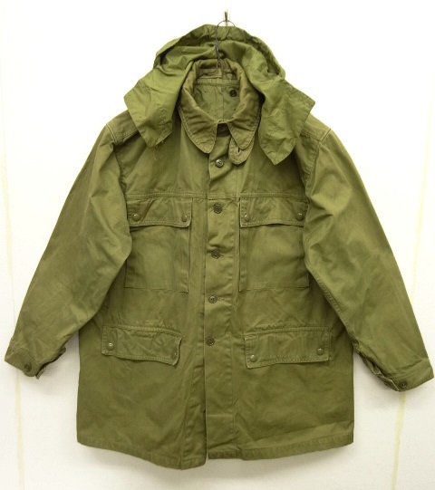 画像: 40'S イタリア軍 フード付き フィールドコート コの字留めジップ KHAKI (VINTAGE) 「Jacket」 入荷しました。
