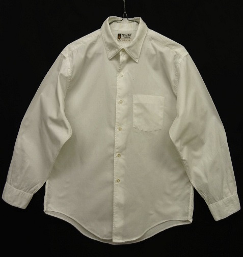 画像: 60'S TWO EAST CUSTOM SHIRT コットン100% 長袖 ドレスシャツ ホワイト (VINTAGE) 「L/S Shirt」 入荷しました。