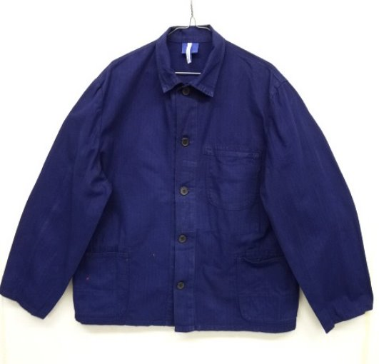 画像: ユーロワーク HBT ワークジャケット カバーオール インクブルー (VINTAGE) 「Jacket」 入荷しました。