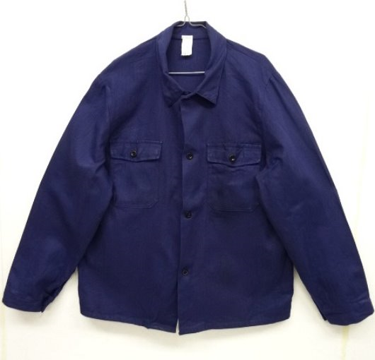 画像: ユーロワーク HBT ワークジャケット カバーオール インクブルー (VINTAGE) 「Jacket」 入荷しました。