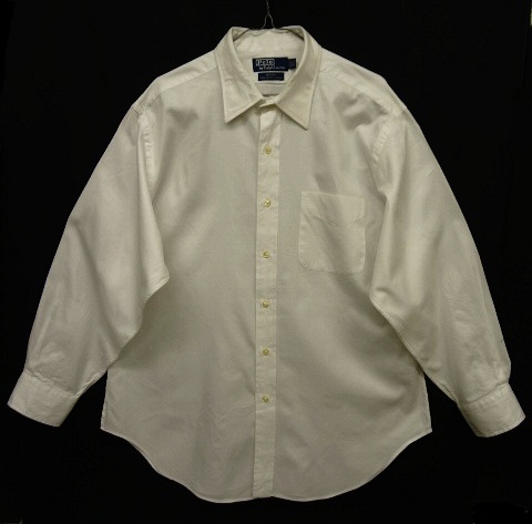 画像: 90'S RALPH LAUREN "ANDREW" 2PLYヘリンボーンコットン シャツ (VINTAGE) 「L/S Shirt」 入荷しました。