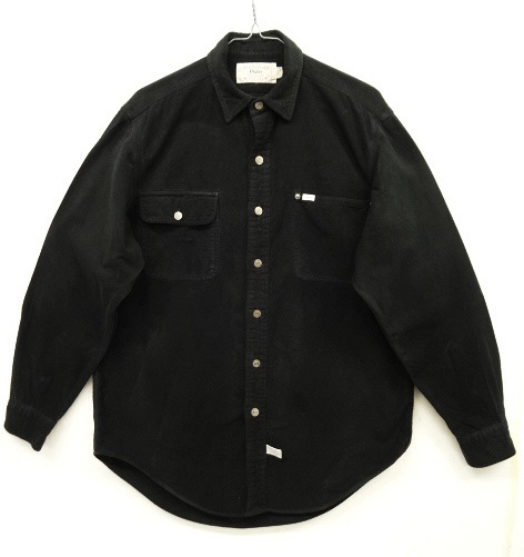 画像: 80'S POLO DUNGAREES コットン ワークシャツ BLACK (VINTAGE) 「L/S Shirt」 入荷しました。