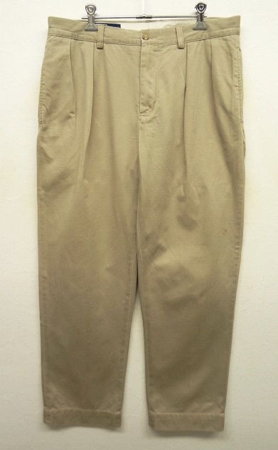 画像: 90'S RALPH LAUREN "ETHAN PANT" ツープリーツ チノパンツ BEIGE (VINTAGE) 「Bottoms」 入荷しました。