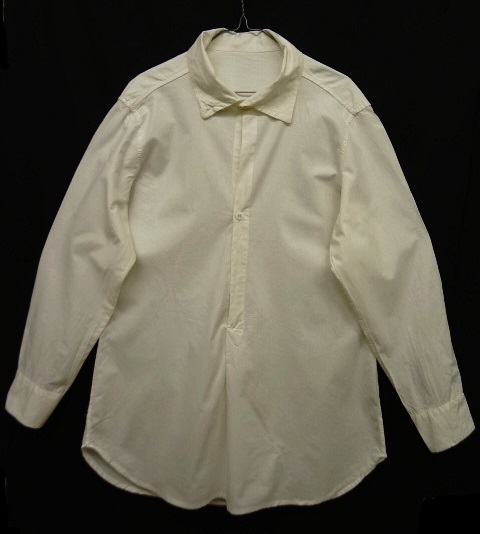 画像: 50'S スウェーデン軍 プルオーバー グランパシャツ WHITE (VINTAGE) 「L/S Shirt」 入荷しました。