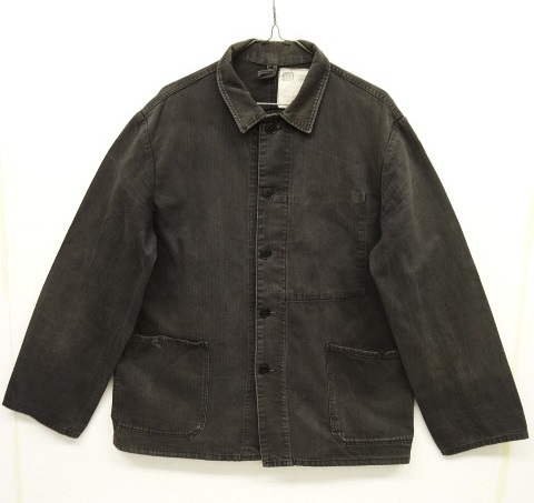 画像: 80'S ジャーマンワーク HBT ワークジャケット カバーオール ブラック (VINTAGE) 「Jacket」 入荷しました。