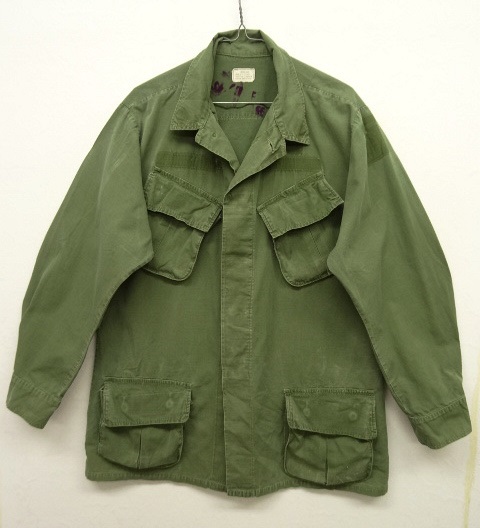 画像: 60'S アメリカ軍 US ARMY "JUNGLE FATIGUE 4th" リップストップ ファティーグジャケット M-LONG (VINTAGE) 「Jacket」 入荷しました。