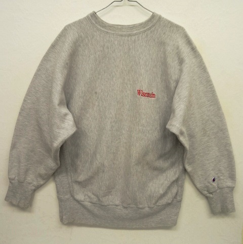 画像: 90'S CHAMPION 刺繍タグ リバースウィーブ グレー USA製 (VINTAGE) 「Sweat Shirt」 入荷しました。