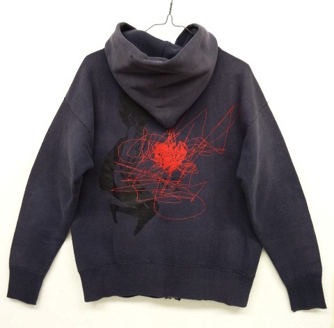画像: WK INTERACT "一点物" フルジップ パーカー ネイビー USA製 (VINTAGE) 「Parka」 入荷しました。