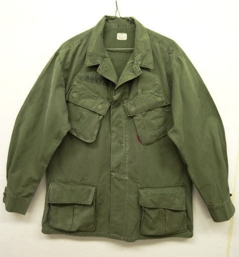 画像: 60'S アメリカ軍 US ARMY "JUNGLE FATIGUE 4th" リップストップ ファティーグジャケット M-R (VINTAGE) 「Jacket」 入荷しました。