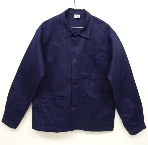 画像: 70'S UNKNOWN ユーロワーク カバーオール ワークジャケット インディゴ (DEADSTOCK) 「Jacket」 入荷しました。