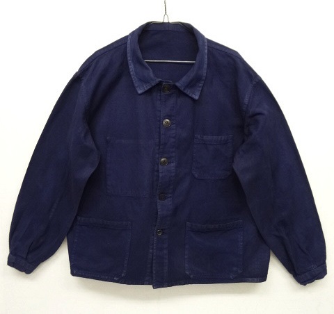 画像: 60'S フレンチワーク ワークジャケット カバーオール DK NAVY (VINTAGE) 「Jacket」 入荷しました。