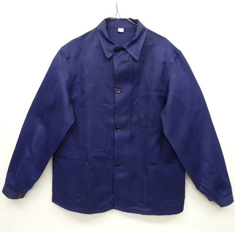 画像: 70'S UNKNOWN ユーロワーク カバーオール ワークジャケット ネイビー (DEADSTOCK) 「Jacket」 入荷しました。