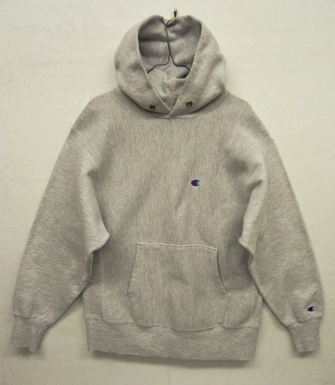 画像: 90'S CHAMPION 刺繍タグ リバースウィーブ パーカー 無地 グレー USA製 (VINTAGE) 「Parka」 入荷しました。
