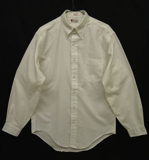 画像: 70'S PRINCETON UNIVERSITY 3点留め BDシャツ ホワイト (VINTAGE) 「L/S Shirt」 入荷しました。
