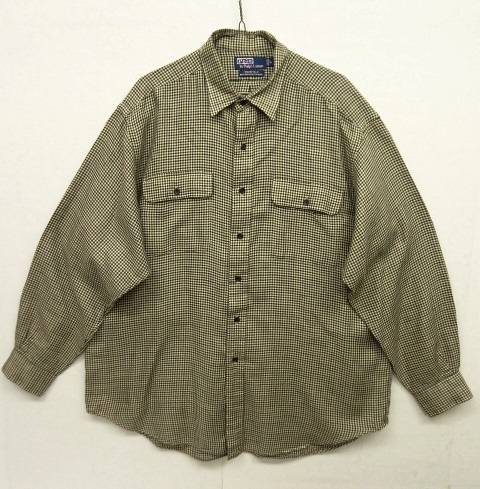 画像: 90'S RALPH LAUREN "WHITEFIELD" レーヨン 長袖シャツ チェック柄 (VINTAGE) 「L/S Shirt」 入荷しました。