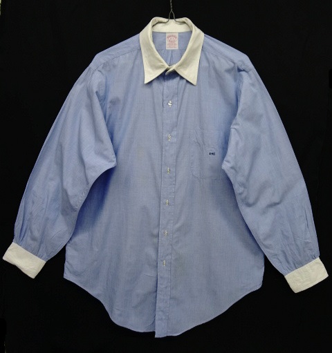 画像: 80'S BROOKS BROTHERS クレリックシャツ ブルー USA製 (VINTAGE) 「L/S Shirt」 入荷しました。