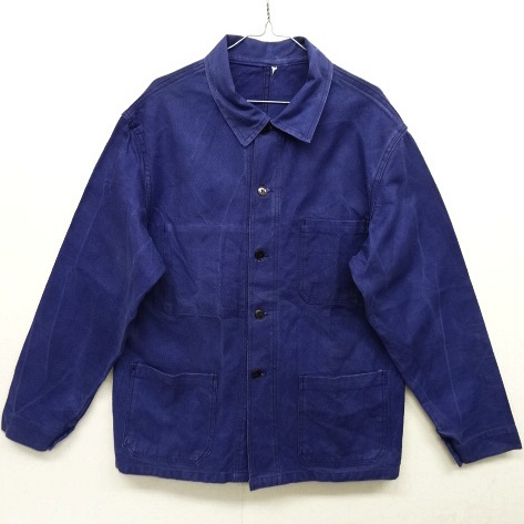 画像: 70'S ユーロワーク コットン ワークジャケット カバーオール BLUE (VINTAGE) 「Jacket」 入荷しました。