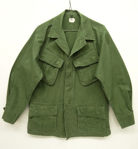 画像: 60'S アメリカ軍 US ARMY "JUNGLE FATIGUE 4th" リップストップ ファティーグジャケット S-SHORT (VINTAGE) 「Jacket」 入荷しました。