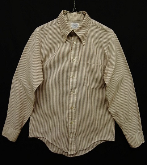 画像: 70'S YALE UNIVERSITY BDシャツ ストライプ (VINTAGE) 「L/S Shirt」 入荷しました。