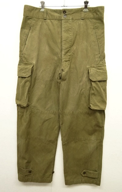 画像: 50'S フランス軍 M47 フィールドパンツ 前期型 KHAKI サイズ35 (VINTAGE) 「Bottoms」 入荷しました。