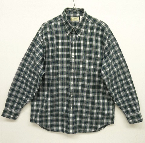 画像: 80'S LL Bean シアサッカー 長袖 BDシャツ チェック柄 USA製 (VINTAGE) 「L/S Shirt」 入荷しました。