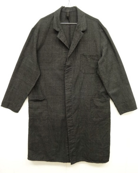 画像: ユーロワーク ウールリネン アトリエコート CHARCOAL (VINTAGE) 「Jacket」 入荷しました。