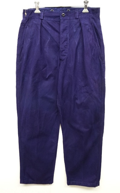 画像: 60'S フランス軍 プリーツ入り ワークパンツ INDIGO (VINTAGE) 「Bottoms」 入荷しました。