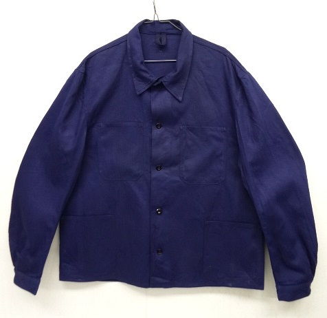 画像: 70'S ユーロワーク HBT ワークジャケット カバーオール NAVY (VINTAGE) 「Jacket」 入荷しました。