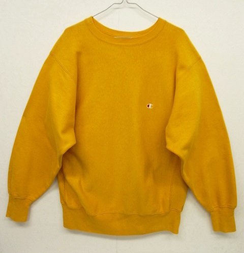 画像: 90'S CHAMPION 刺繍タグ リバースウィーブ 無地 オレンジ USA製 (VINTAGE) 「Sweat Shirt」 入荷しました。