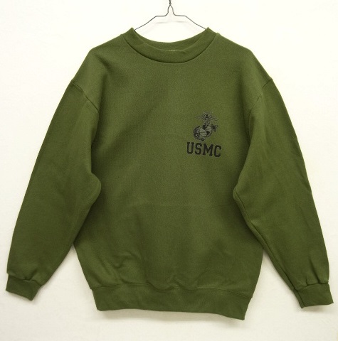 画像: アメリカ軍 USMC ロゴプリント クルーネック スウェットシャツ USA製 (NEW) 「Sweat Shirt」 入荷しました。