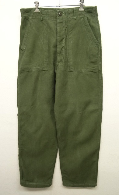 画像: 60'S アメリカ軍 US ARMY "OG107" コットンサテン ベイカーパンツ W34L35 (VINTAGE) 「Bottoms」 入荷しました。