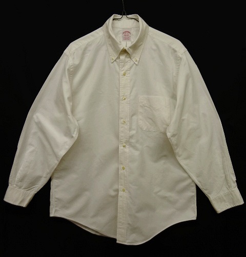 画像: 90'S BROOKS BROTHERS オックスフォード BDシャツ ホワイト USA製 (VINTAGE) 「L/S Shirt」 入荷しました。