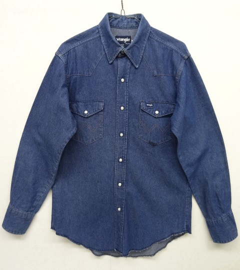 画像: 80'S WRANGLER "70127MW" デニム ウエスタンシャツ インディゴ USA製 (VINTAGE) 「L/S Shirt」 入荷しました。