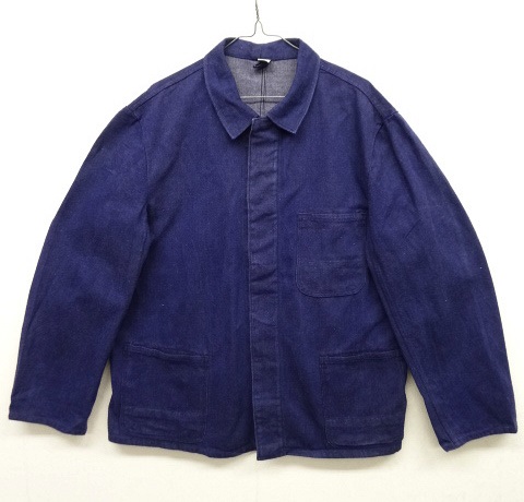 画像: ユーロワーク デニム ワークジャケット カバーオール INDIGO (VINTAGE) 「Jacket」 入荷しました。