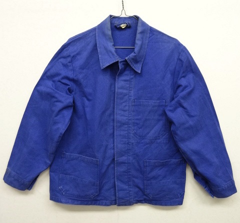 画像: ユーロワーク コットン ワークジャケット カバーオール BLUE (VINTAGE) 「Jacket」 入荷しました。