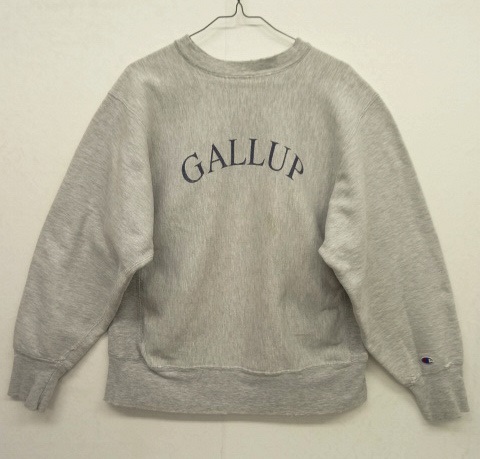 画像: 80'S CHAMPION トリコタグ 染み込みプリント リバースウィーブ グレー USA製 (VINTAGE) 「Sweat Shirt」 入荷しました。