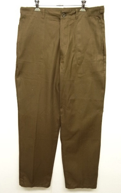 画像: 80'S チェコ軍 HBT ワークパンツ ダークカーキ（ブラウン系） (DEADSTOCK) 「Bottoms」 入荷しました。