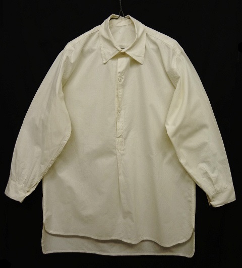 画像: 50'S スウェーデン軍 プルオーバー グランパシャツ WHITE (VINTAGE) 「L/S Shirt」 入荷しました。