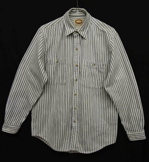 画像: 80'S BANANA REPUBLIC 初期タグ ヒッコリーストライプシャツ USA製 (VINTAGE) 「L/S Shirt」 入荷しました。