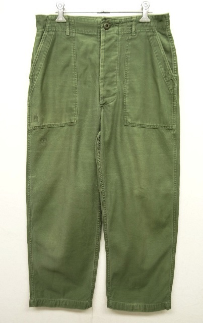 画像: 60'S アメリカ軍 US ARMY "OG107" コットンサテン ベイカーパンツ (VINTAGE) 「Bottoms」 入荷しました。