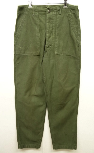 画像: 70'S アメリカ軍 US ARMY "OG107" コットンサテン ベイカーパンツ W34L33 (VINTAGE) 「Bottoms」 入荷しました。