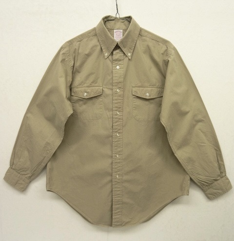 画像: 80'S BROOKS BROTHERS ポプリンシャツ ベージュ USA製 (VINTAGE) 「L/S Shirt」 入荷しました。