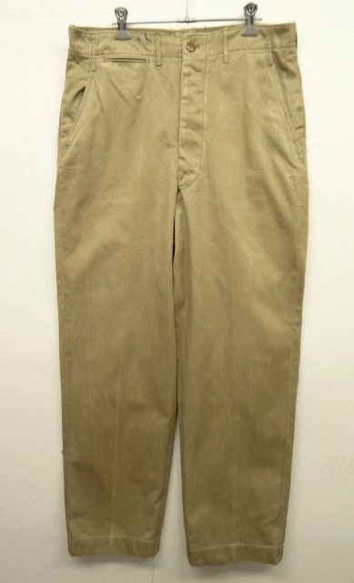画像: 50'S アメリカ軍 US ARMY "45KHAKI" ボタンフライ チノパンツ (VINTAGE) 「Bottoms」 入荷しました。