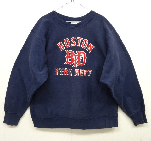画像: 90'S HANES クロスネック スウェットシャツ ネイビー USA製 (VINTAGE) 「Sweat Shirt」 入荷しました。