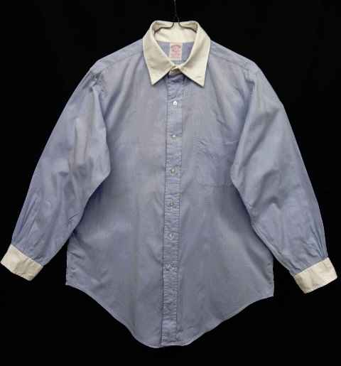 画像: 80'S BROOKS BROTHERS クレリックシャツ ブルー USA製 (VINTAGE) 「L/S Shirt」 入荷しました。