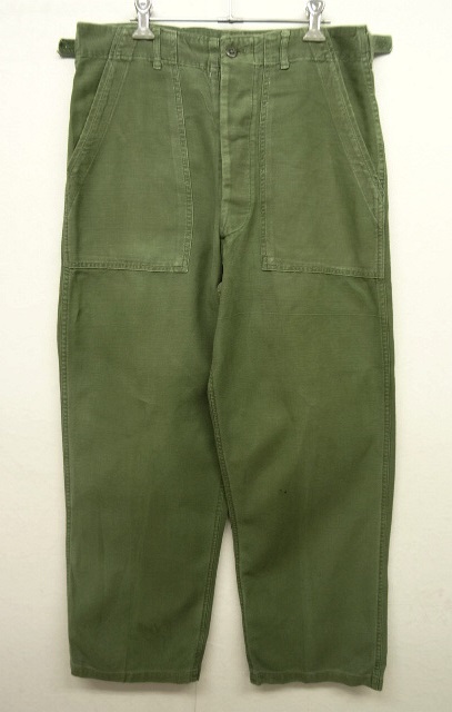 画像: 60'S アメリカ軍 US ARMY "OG107" アジャスター付き コットンサテン ベイカーパンツ MEDIUM (VINTAGE) 「Bottoms」 入荷しました。