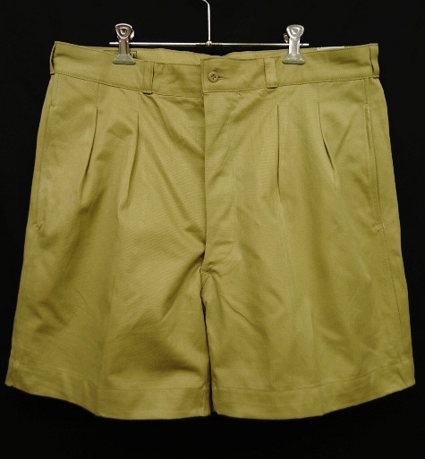 画像: 60'S フランス軍 M52 プリーツ入り チノショーツ BEIGE (DEADSTOCK) 「Shorts」 入荷しました。