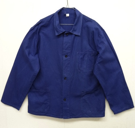 画像: ユーロワーク HBT ワークジャケット カバーオール BLUE (VINTAGE) 「Jacket」 入荷しました。