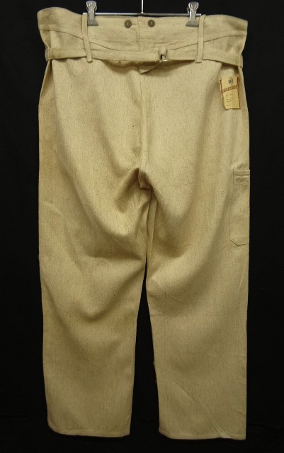 画像: ユーロワーク 針シンチバック ヘリンボーンリネン ワークパンツ (DEADSTOCK) 「Bottoms」 入荷しました。
